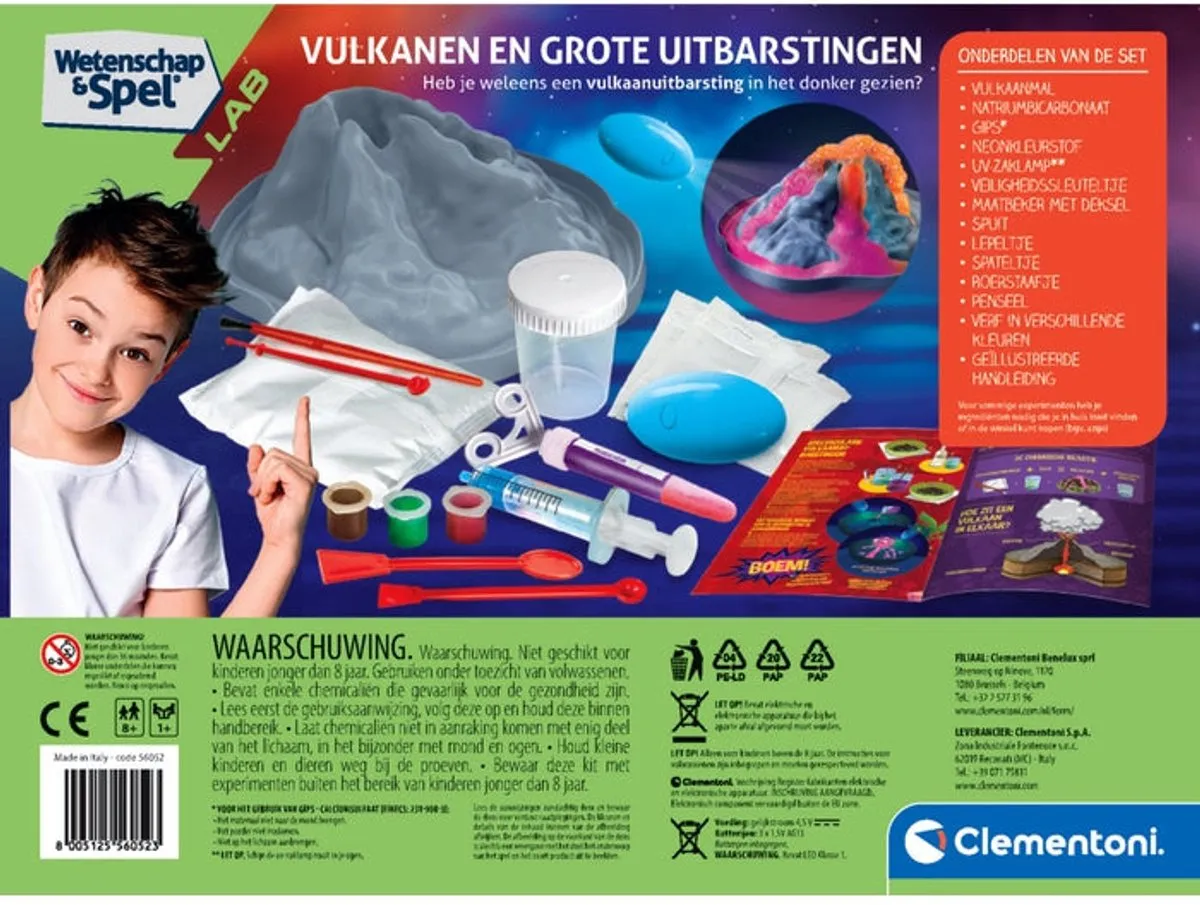 Clementoni Wetenschap & Spel Vulkanen en Grote Uitbarstingen! - 56052