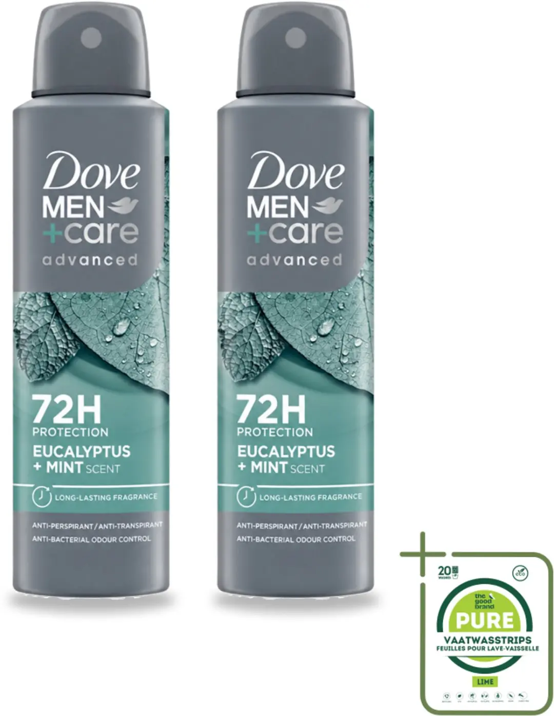 2 x Dove Men+Care Deodorant Spray