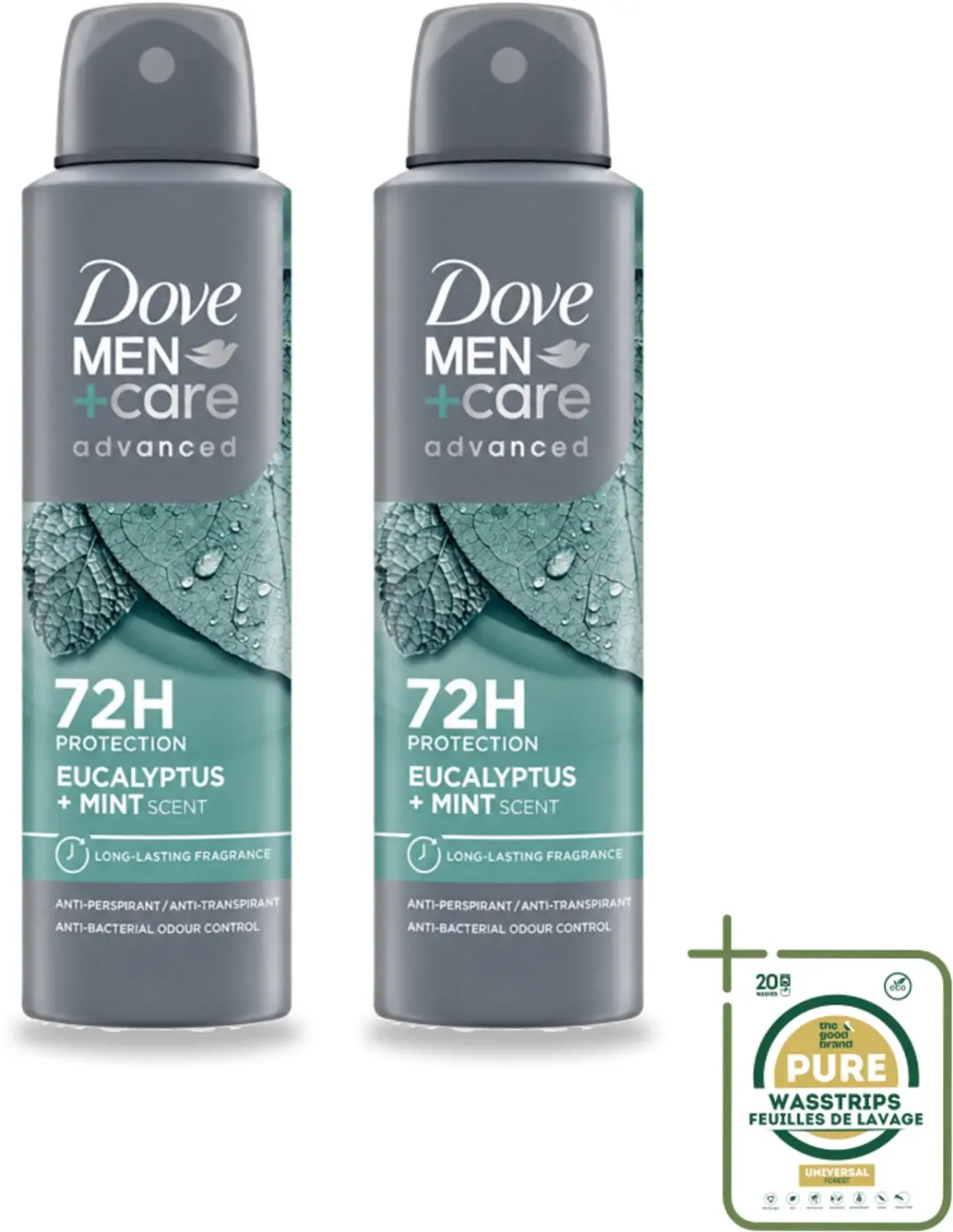 2 x Dove Men+Care Deodorant Spray