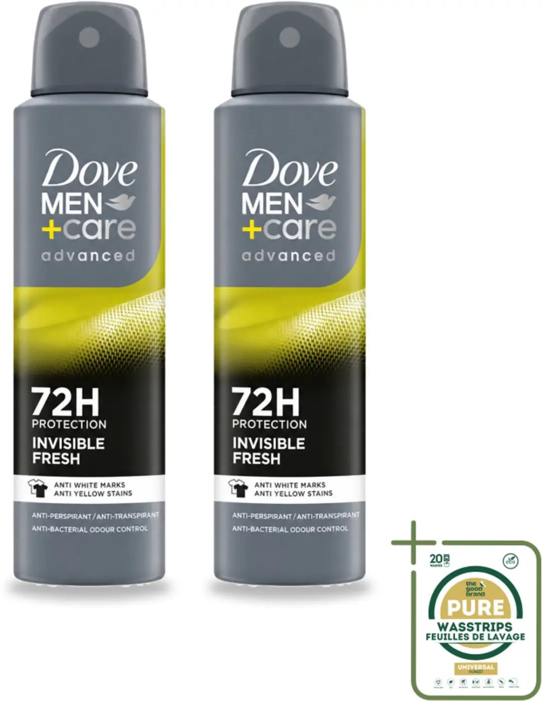 2 x Dove Men+Care Deodorant Spray