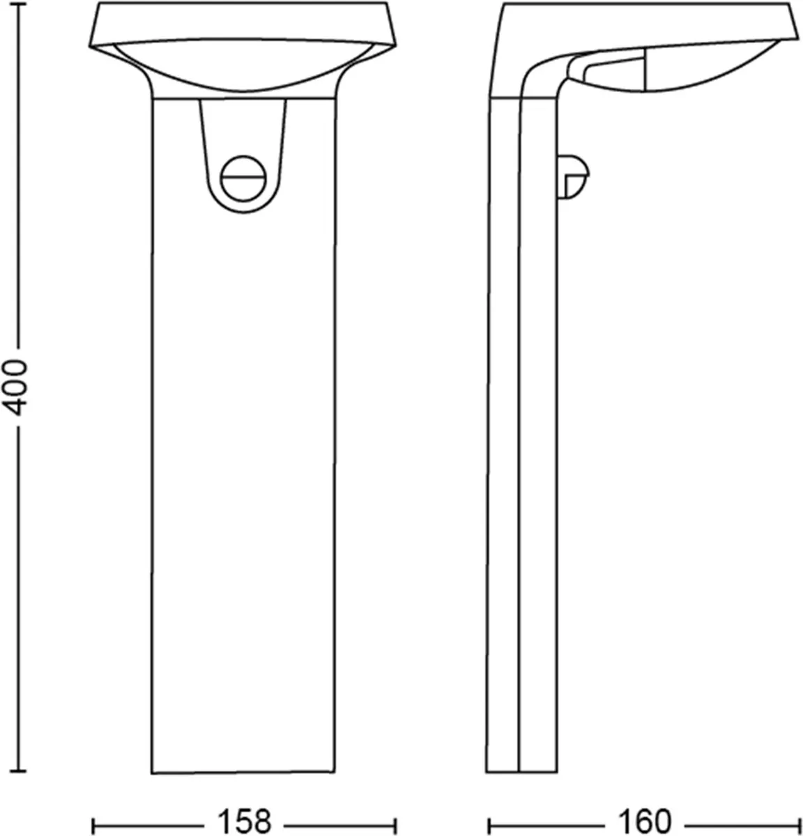 Philips Tyla Zonne-energie Sokkellamp 18W - Antraciet - afbeelding 6 van 6