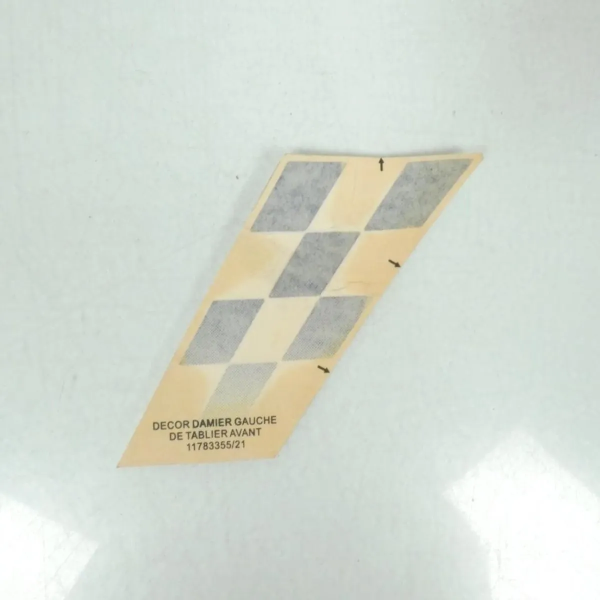 Peugeot 50 Jet Force Autocollant Damier Tablier - 1 Stuk - Zwart/Wit