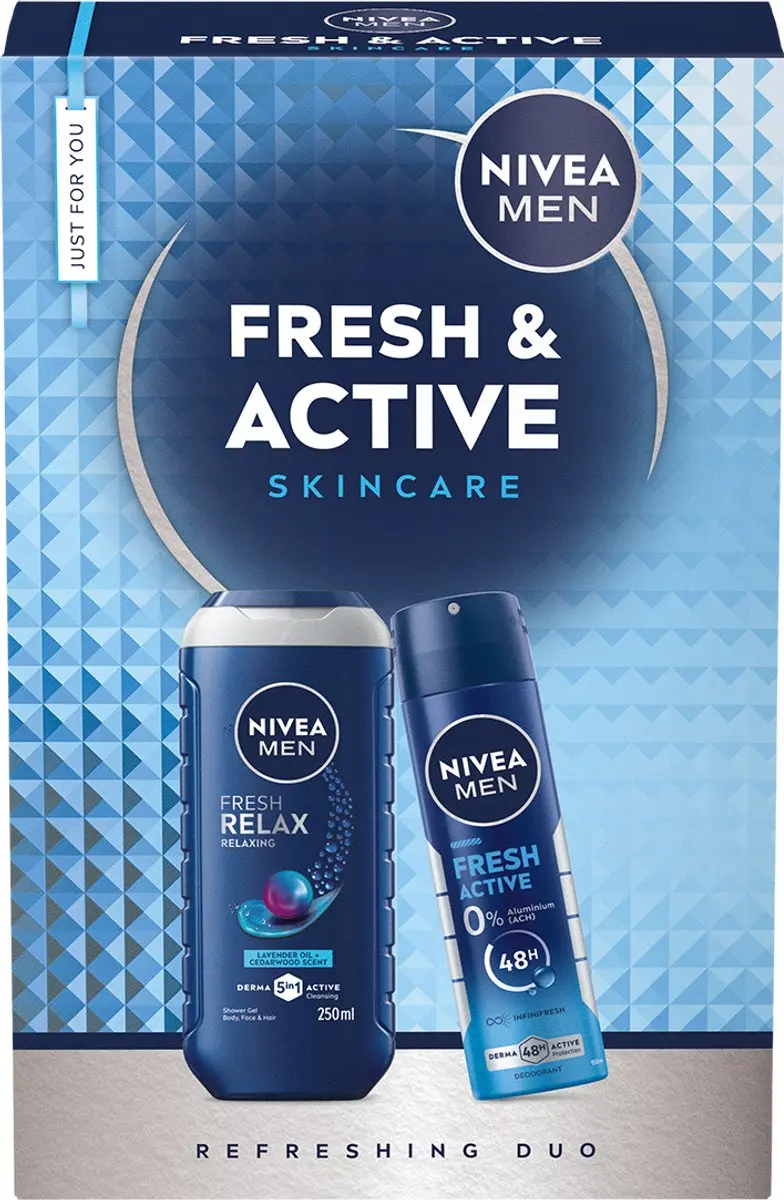 NIVEA MEN Fresh & Active geschenkset voor mannen