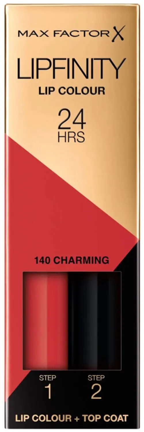 Max Factor Lipfinity Liquid Lipstick 140 Charming - 2x2,3ml