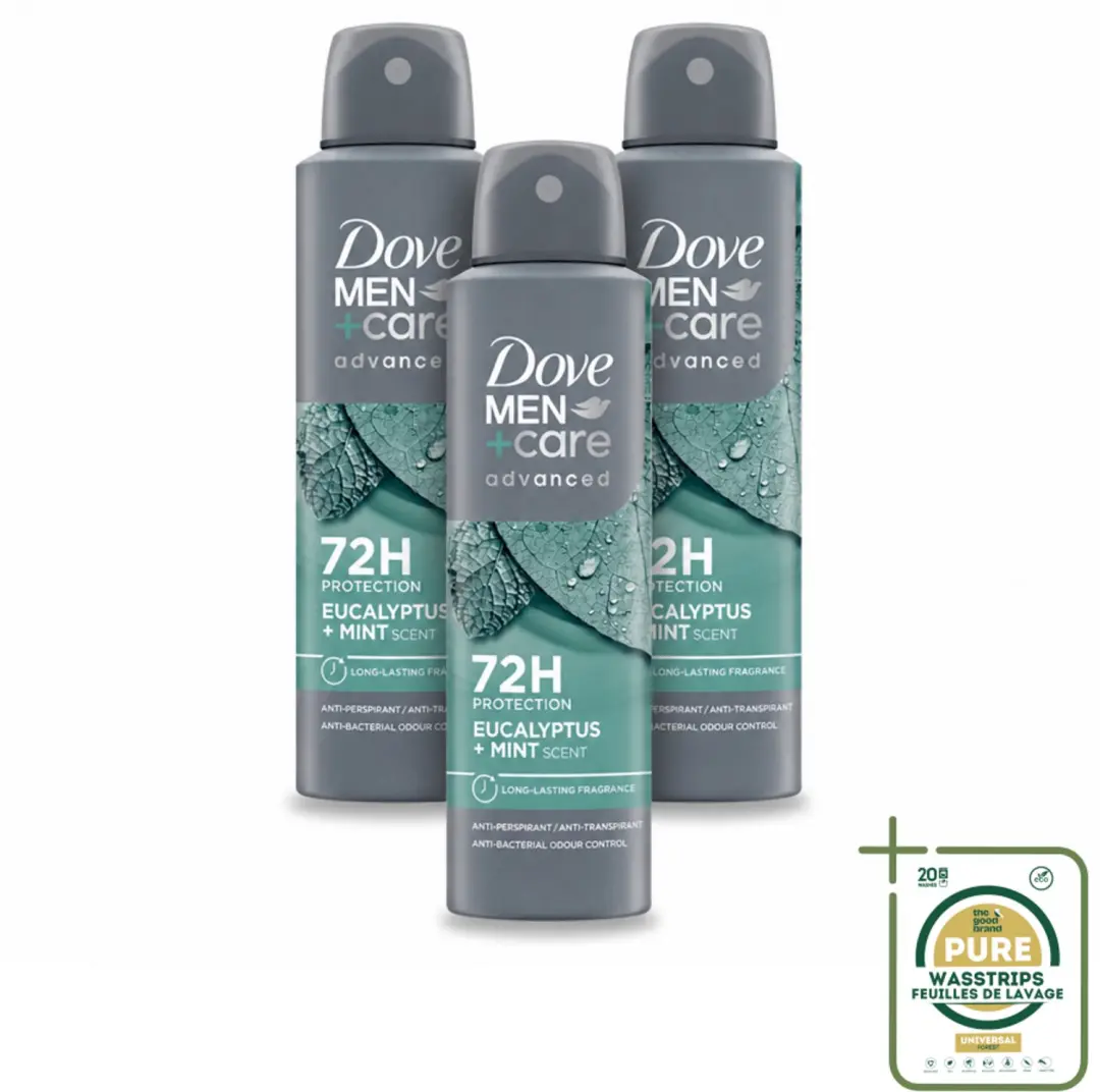 3 x Dove Men+Care Deodorant Spray