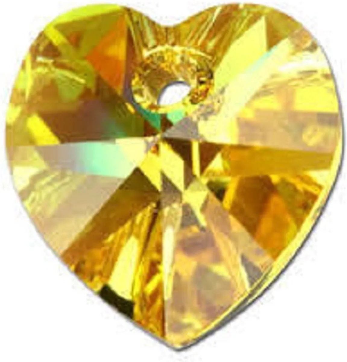 Swarovski Elements Hart 18x18mm Light Topaz AB