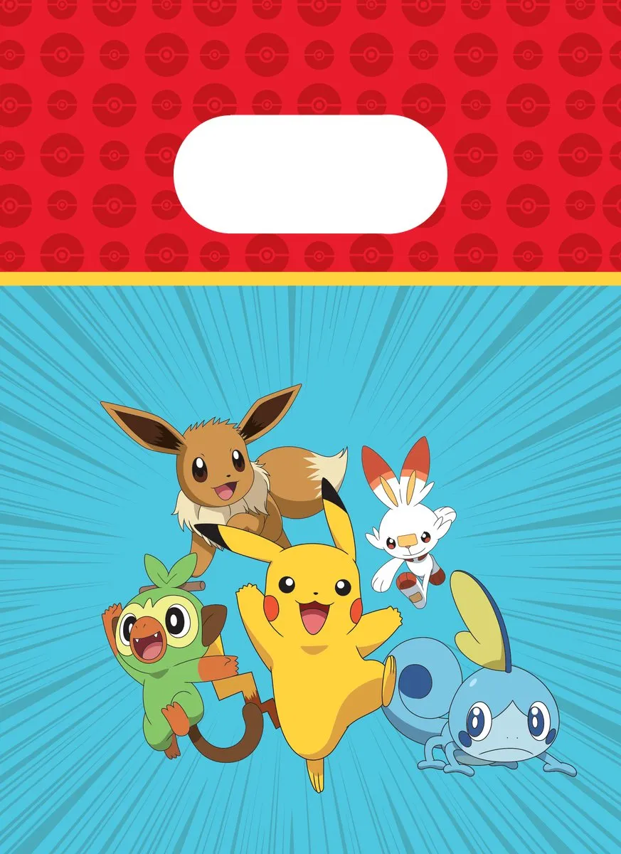 Pokémon Papieren Feestzakjes