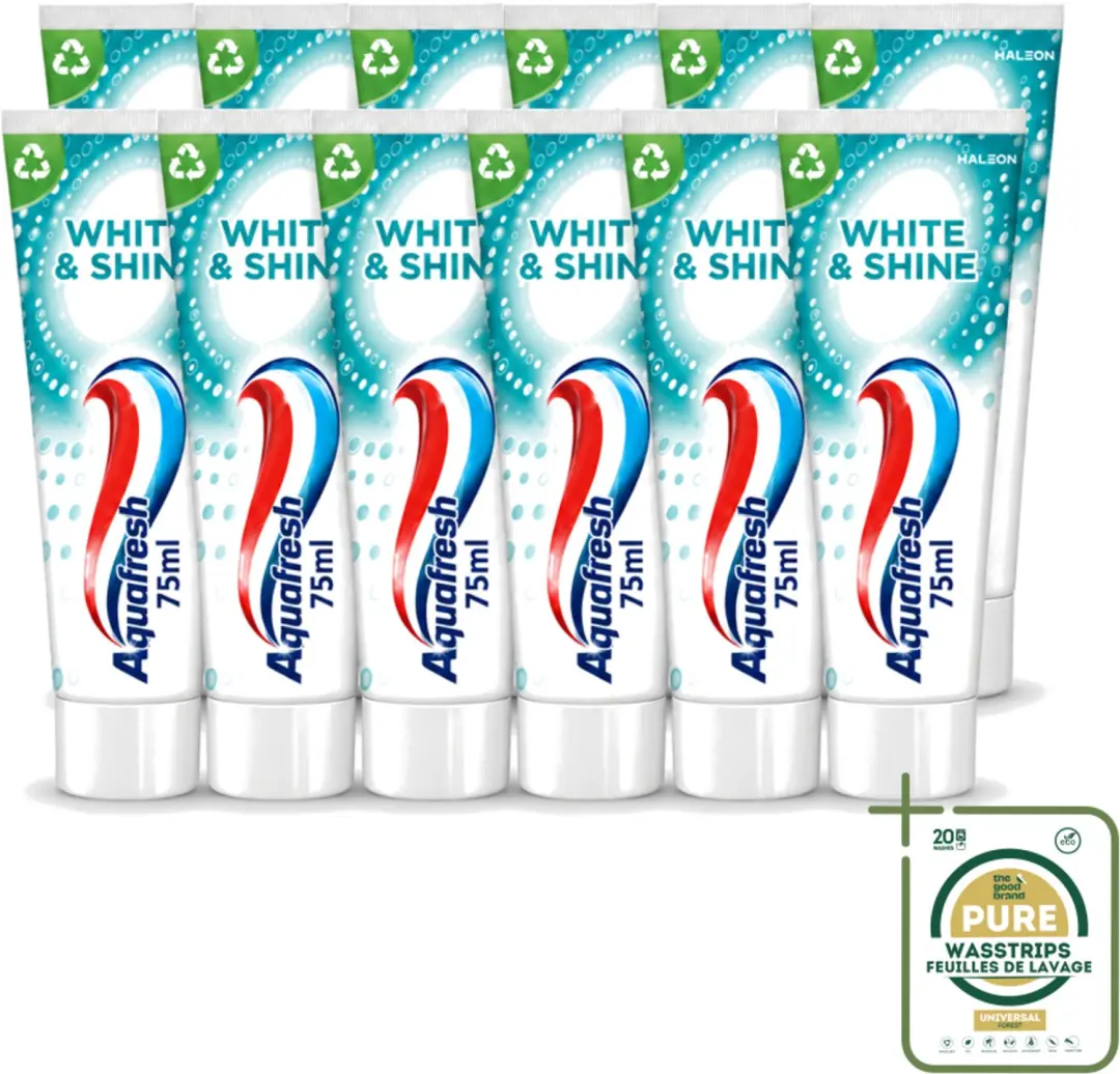 12 x Aquafresh White & Shine