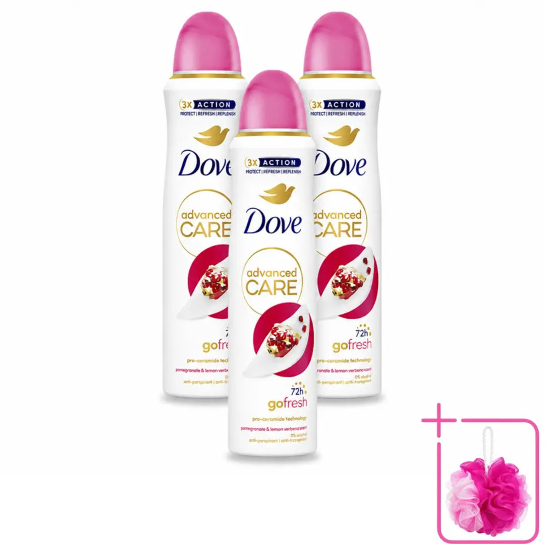 3 x Dove Deodorant Spray