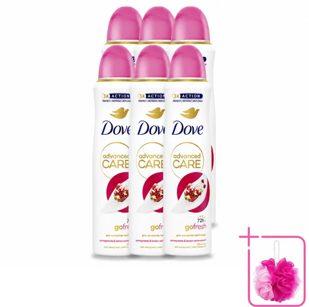 6 x Dove Deodorant Spray