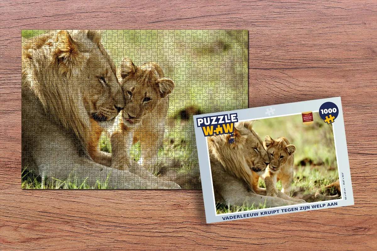 PuzzleWow Wilde Dieren Legpuzzel 1000 Stuks - Multicolor