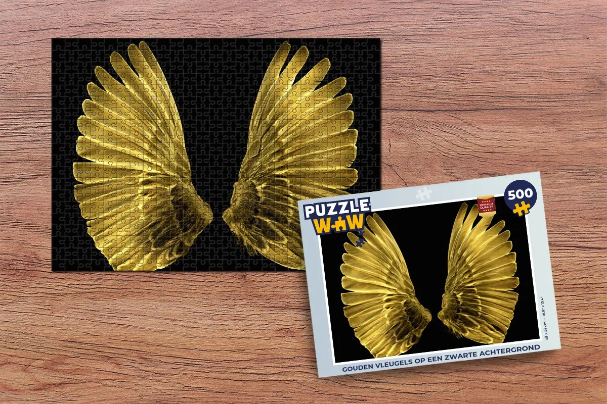 PuzzleWow Gouden Vleugels Legpuzzel 500 Stuks - Multicolor