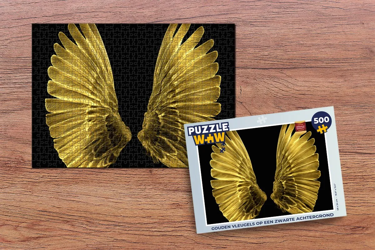 PuzzleWow Gouden Vleugels Legpuzzel 500 Stuks - Multicolor