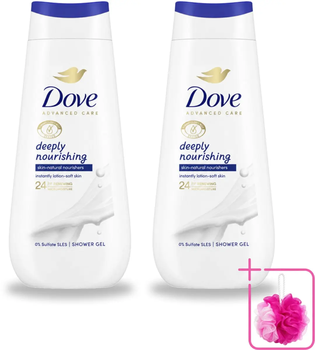 2 x Dove Douchecrème