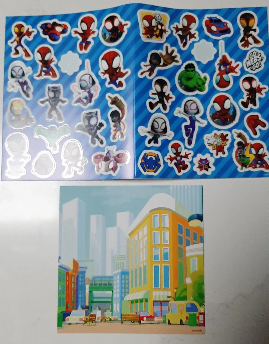 Marvel Spidey and Amazing Friends Raamstickers 38 Stuks - Multicolor