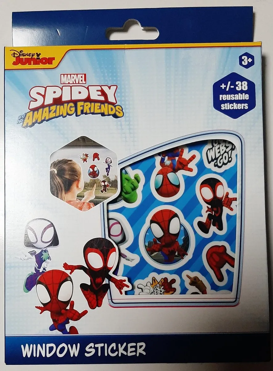 Marvel Spidey and Amazing Friends Raamstickers 38 Stuks