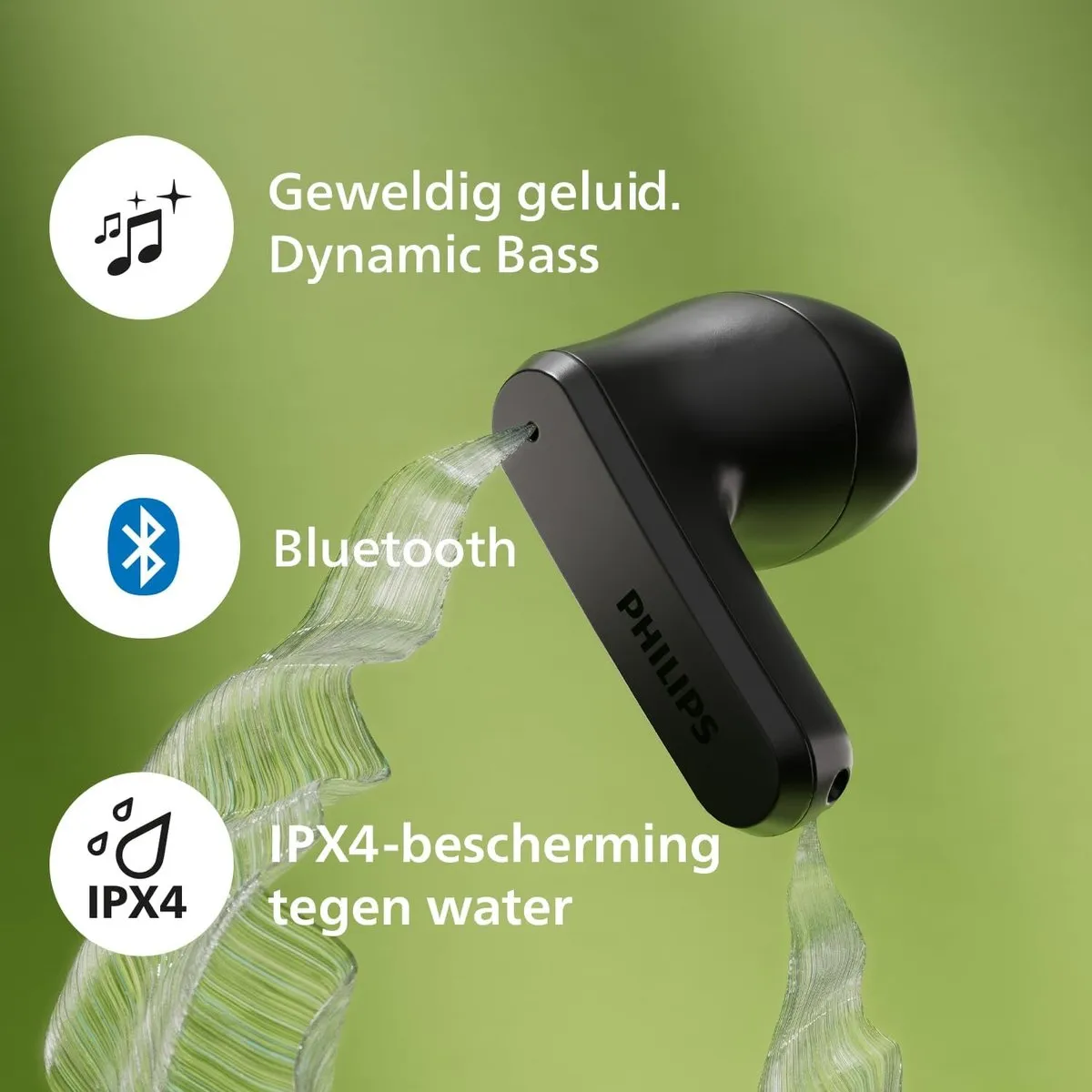 Philips TAT2139 True Wireless Oordopjes - Zwart - afbeelding 4 van 6