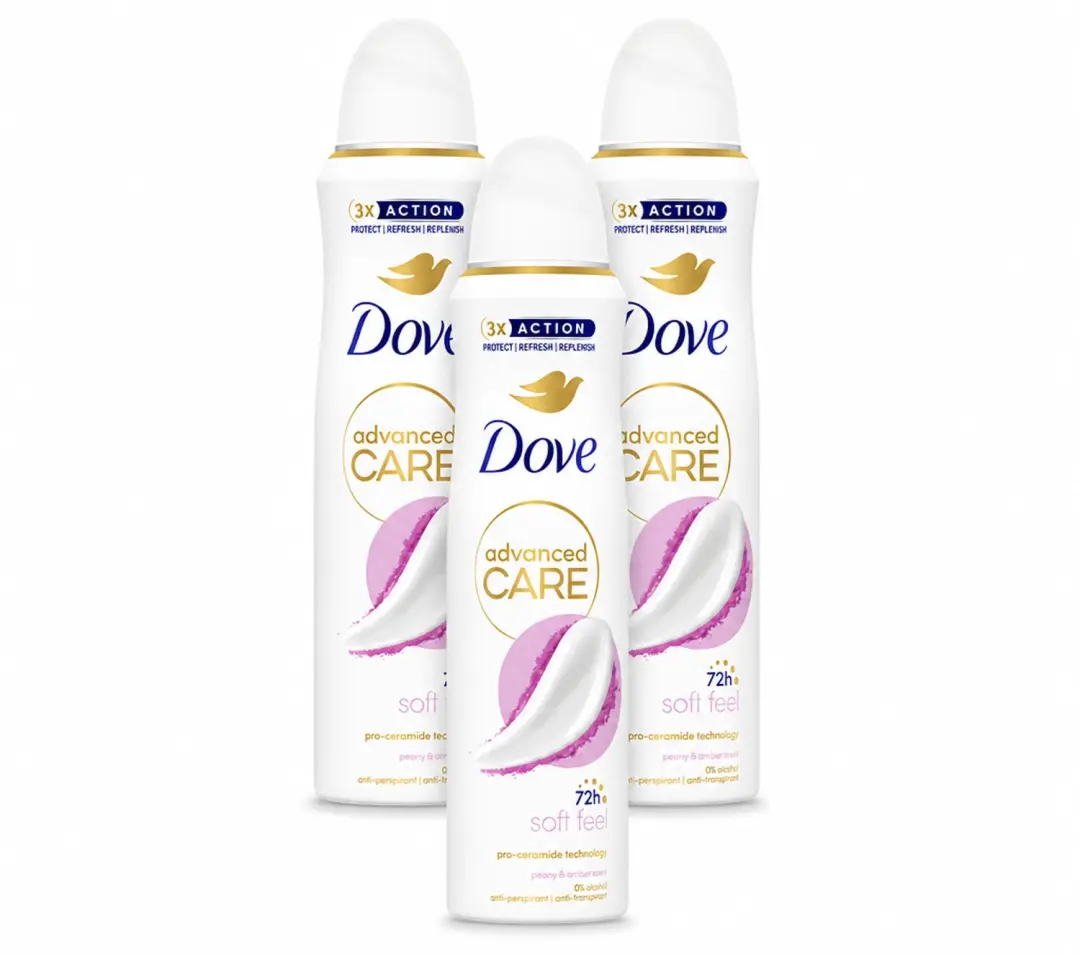 3 x Dove Deodorant Spray