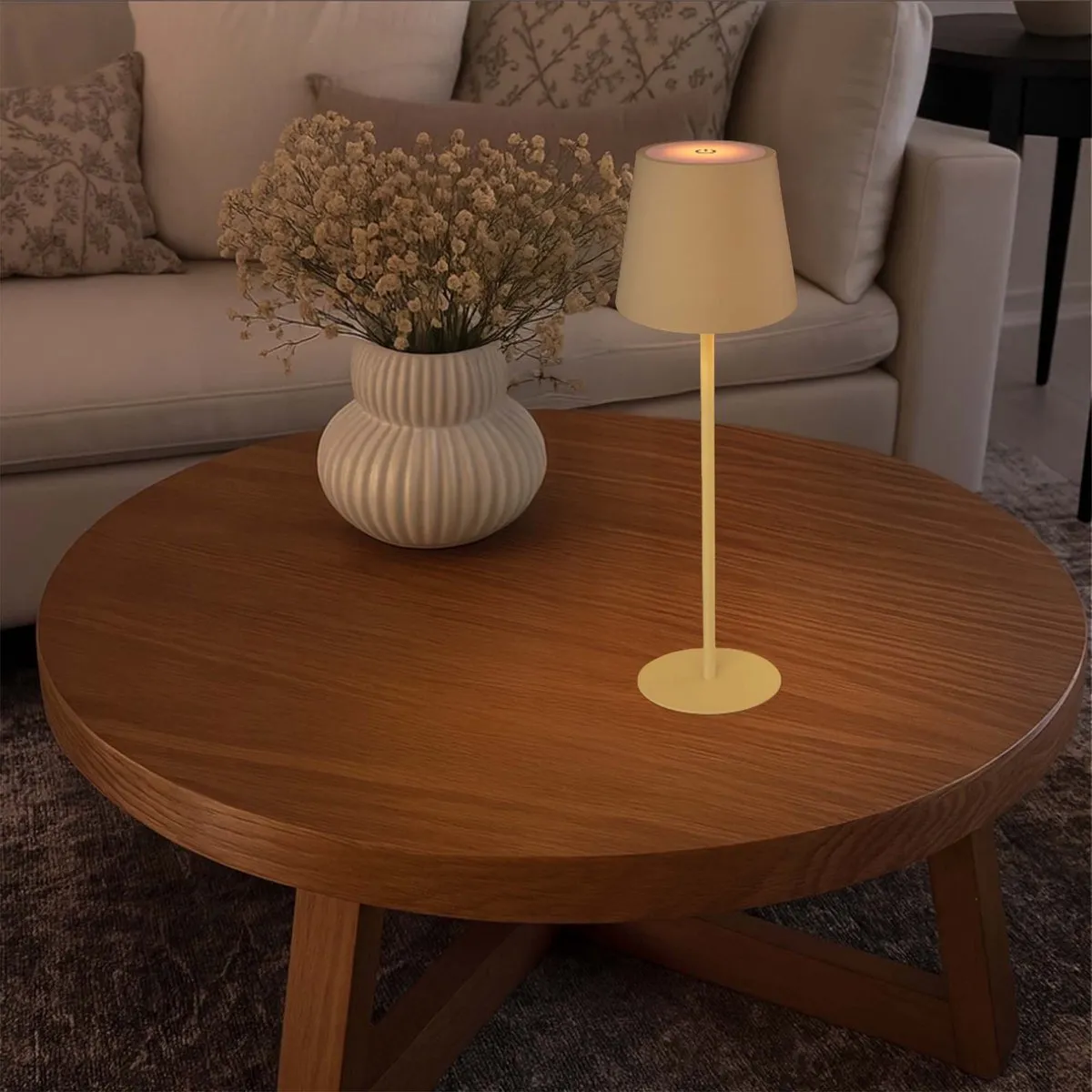 Ledvion Nyra Oplaadbare Tafellamp - Beige - 3W - IP54