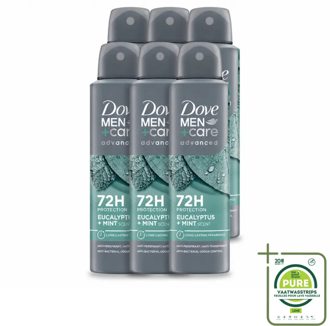 6 x Dove Men+Care Deodorant Spray
