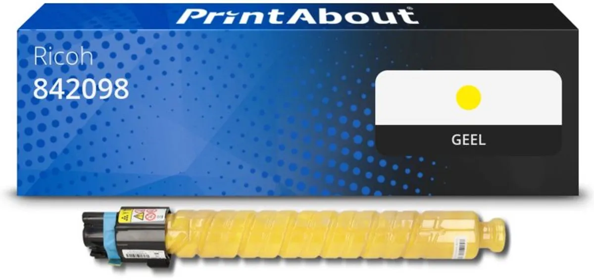 PrintAbout Toner 842098 Geel - 6.500 - o.a. Ricoh MP C406