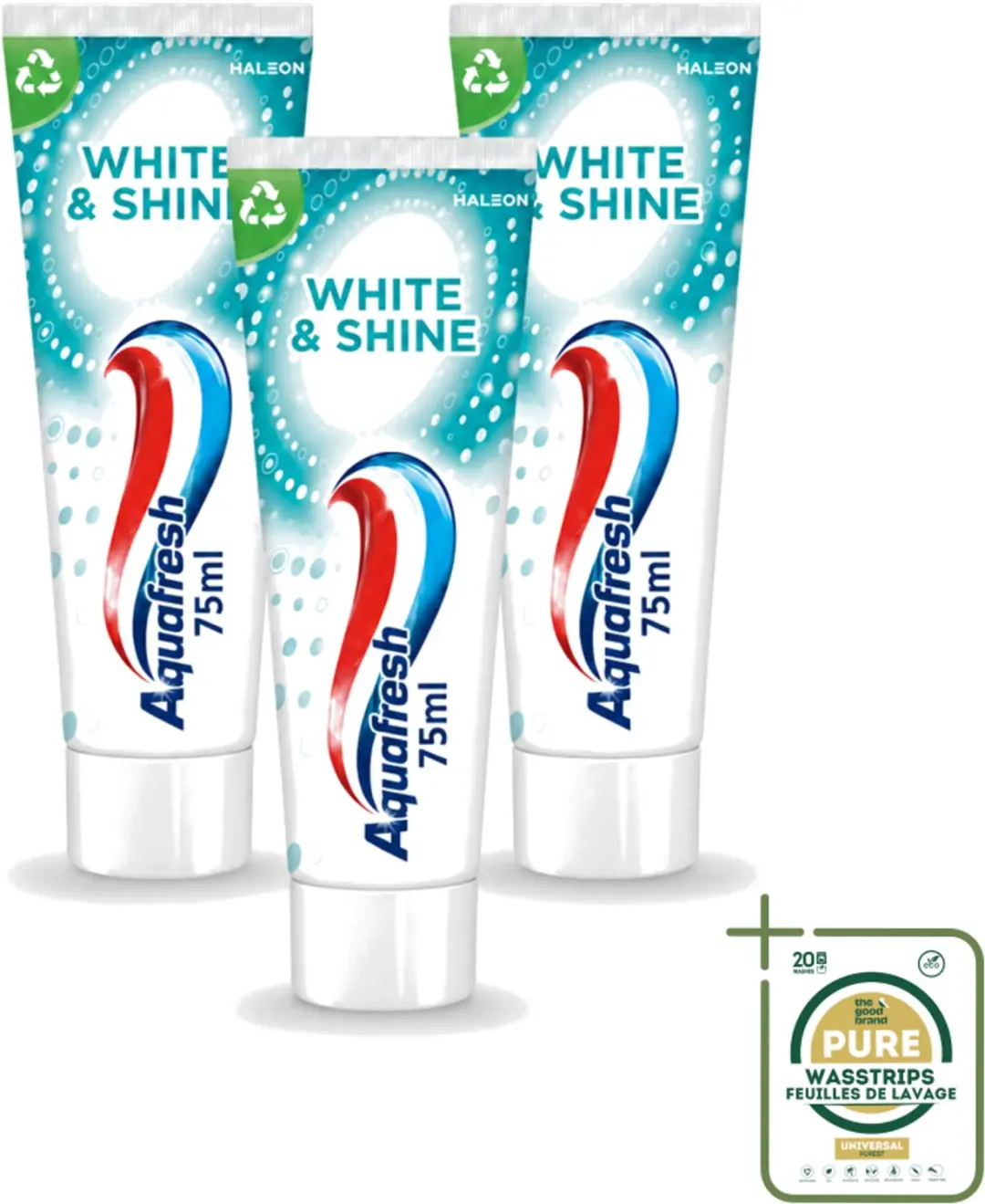 3 x Aquafresh White & Shine