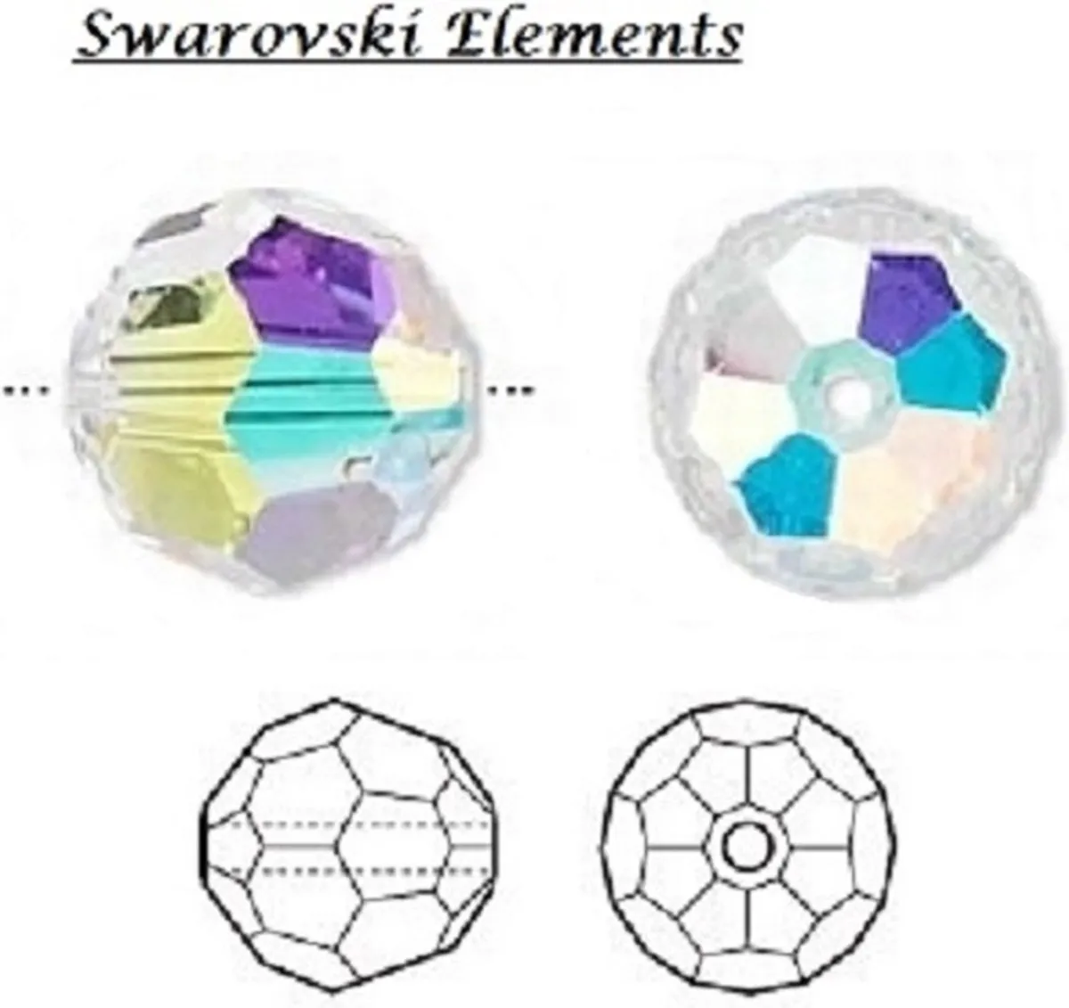 Swarovski Elements Ronde Kralen 18mm Clear AB