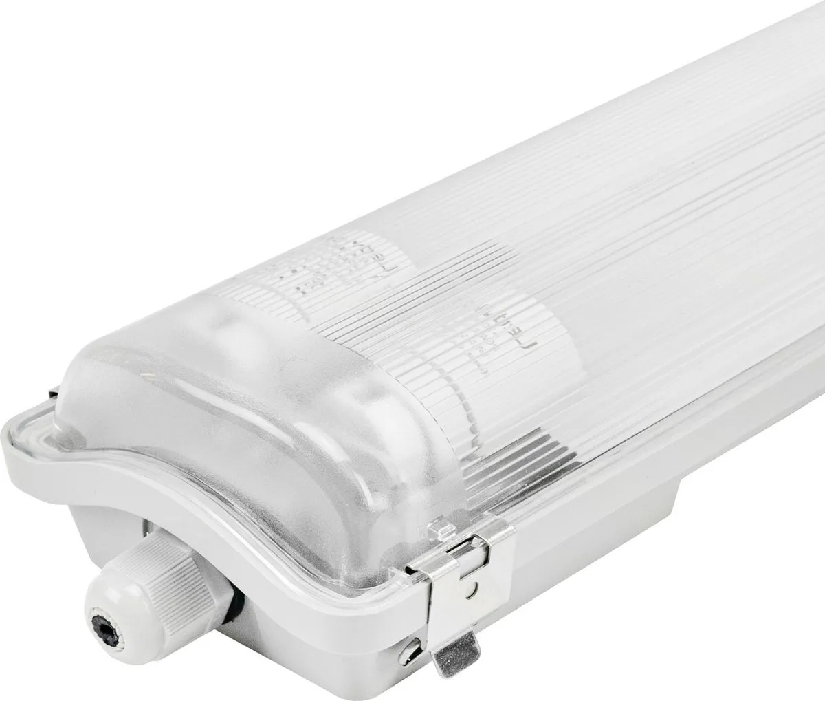 Ledvion 2x LED Armatuur 60cm - 6,3W 4000K - IP65 - Grijs