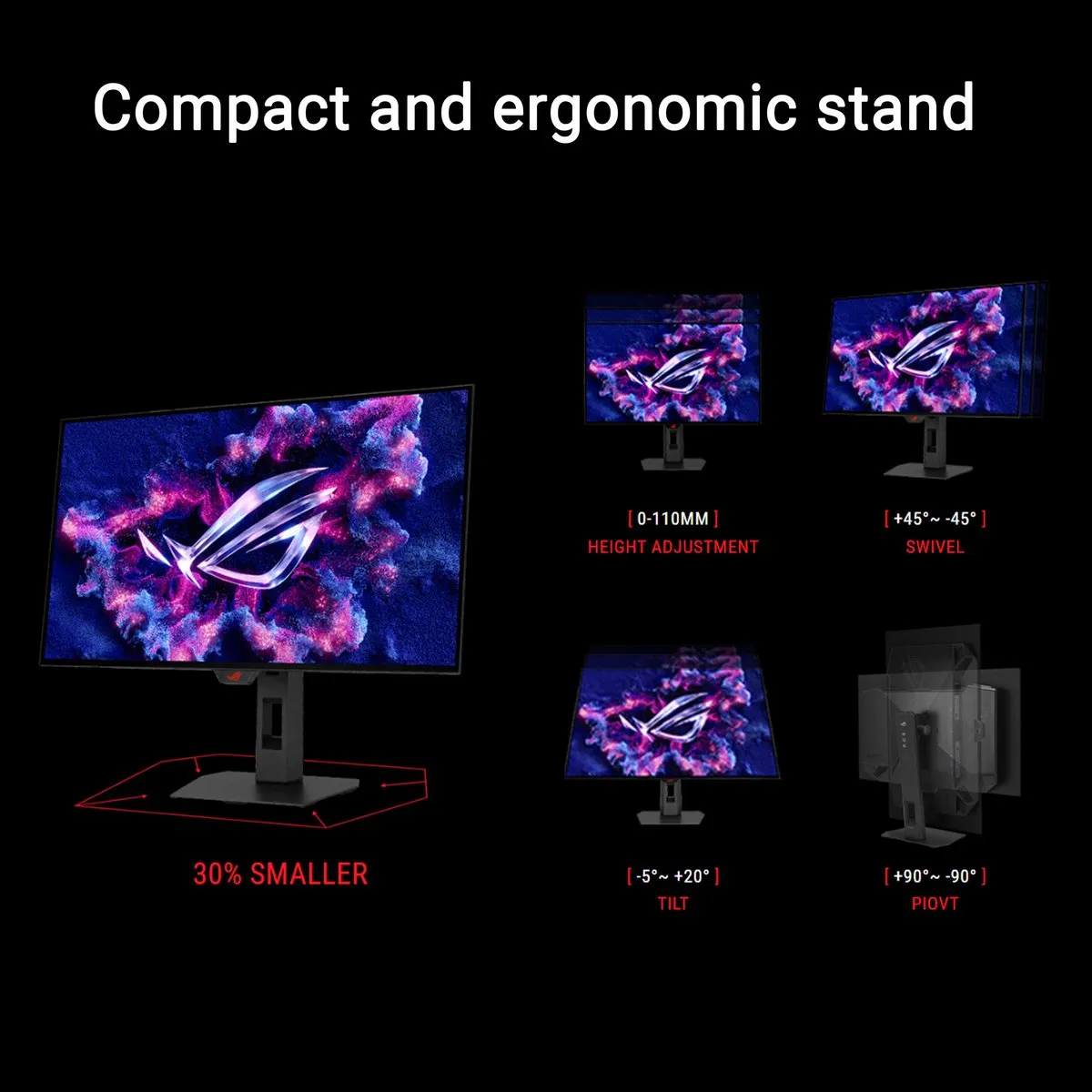 ASUS ROG Strix OLED XG27AQWMG Gaming Monitor 27" - 280Hz - QHD W-OLED