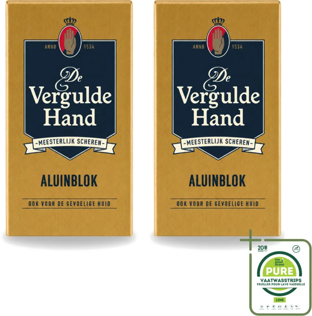 2 x Vergulde Hand