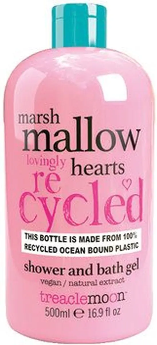 TREACLEMOON SHOWER GEL 500ML MARSHMALLOW HEARTS