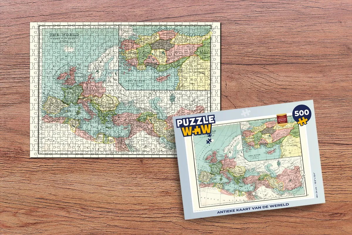 PuzzleWow Antiek Romeinen Legpuzzel 500 Stuks - Multicolor