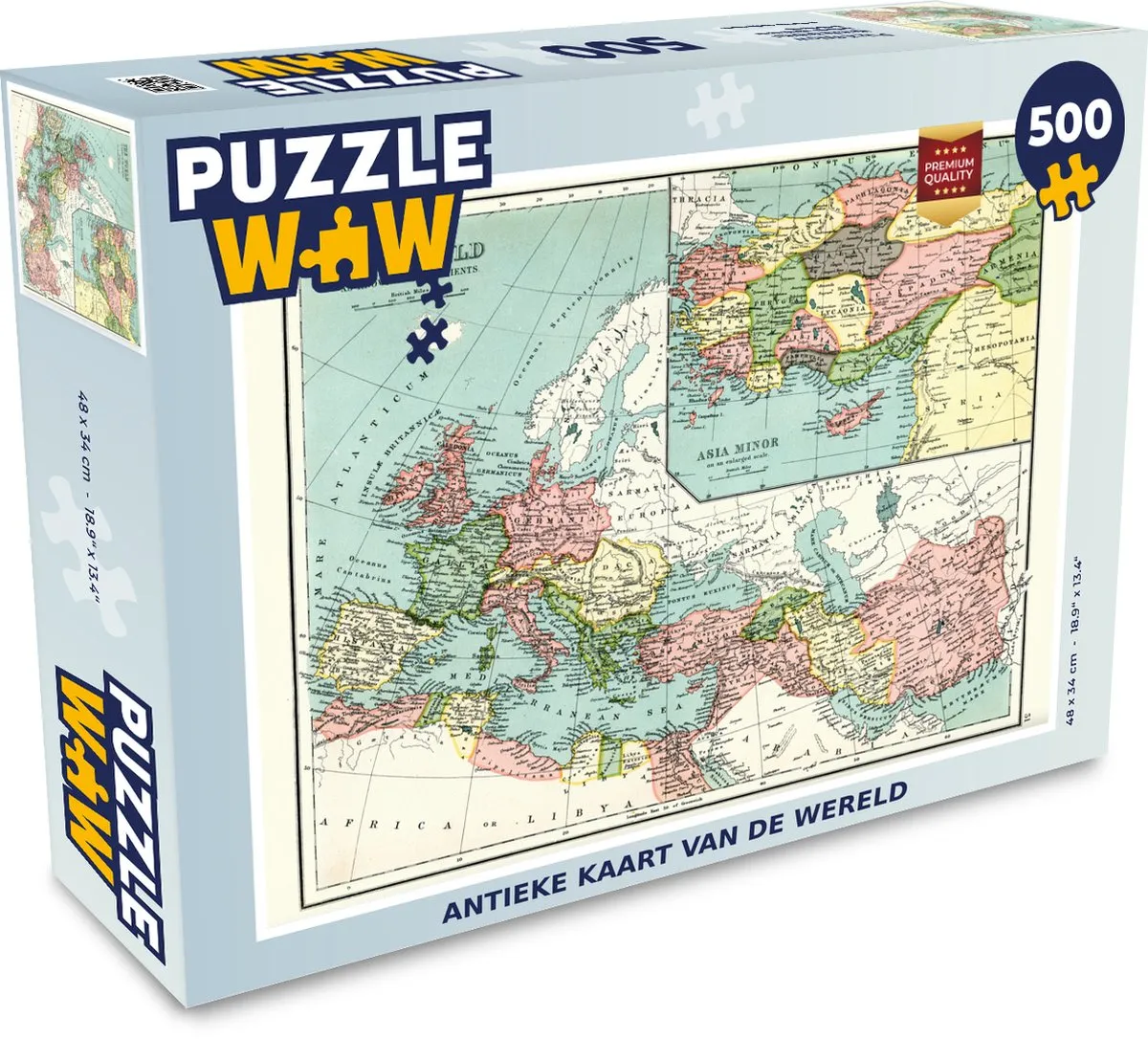 PuzzleWow Antiek Romeinen Legpuzzel 500 Stuks - Multicolor