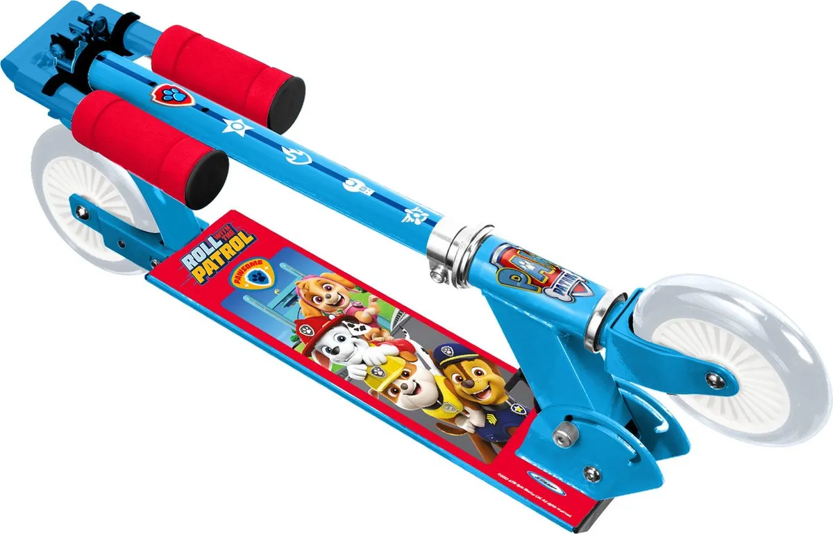 Nickelodeon Paw Patrol Kinderstep 2-Wiel - Opvouwbaar - Blauw