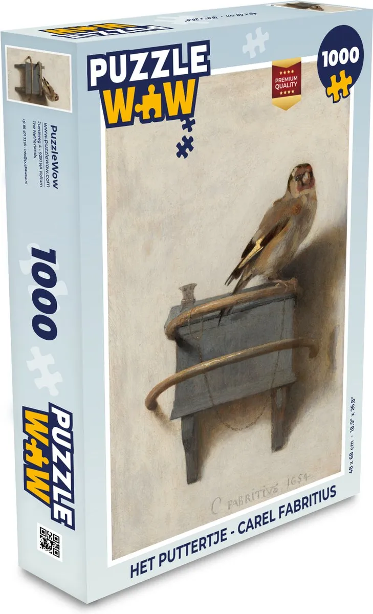 PuzzleWow Het Puttertje Legpuzzel 1000 Stuks - Multicolor