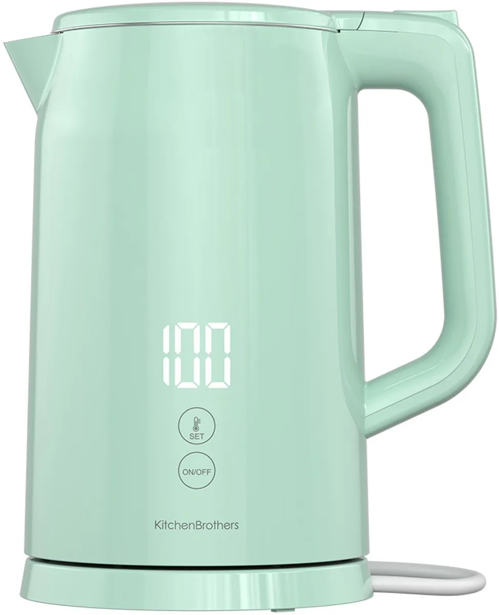 KitchenBrothers KB1004187 Waterkoker 1.7L - Pastelgroen