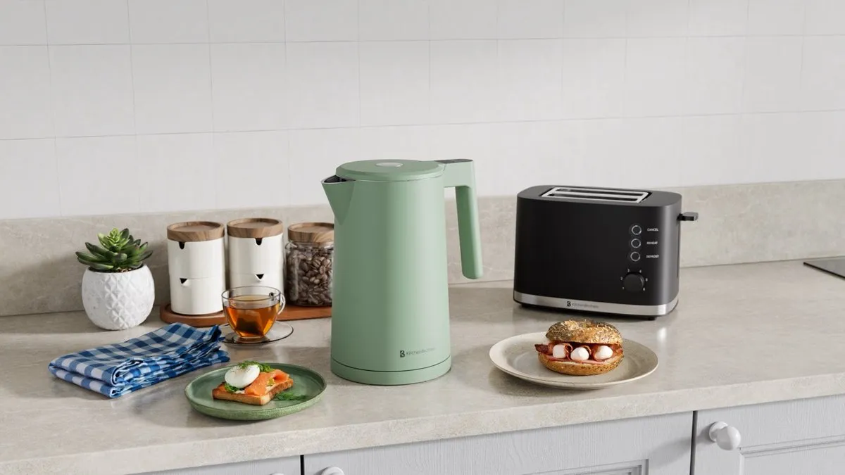 KitchenBrothers KB1004187 Waterkoker 1.7L - Pastelgroen