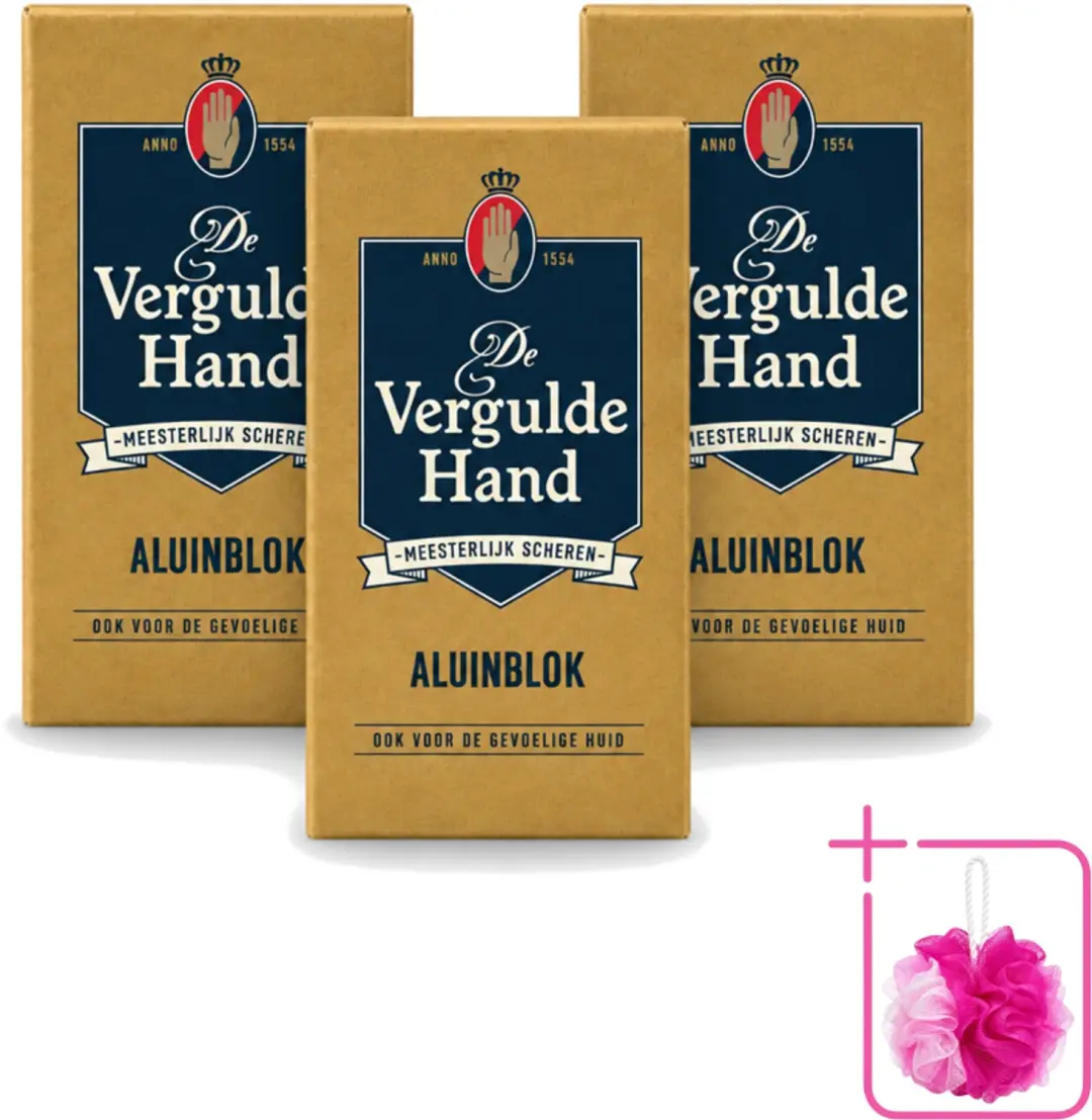 3 x Vergulde Hand