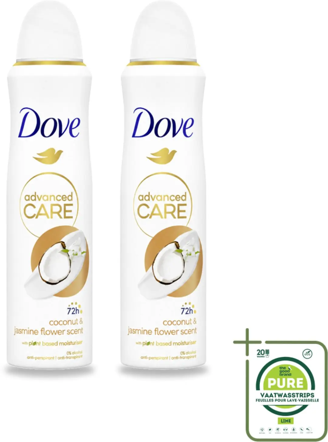 2 x Dove Deodorant Spray