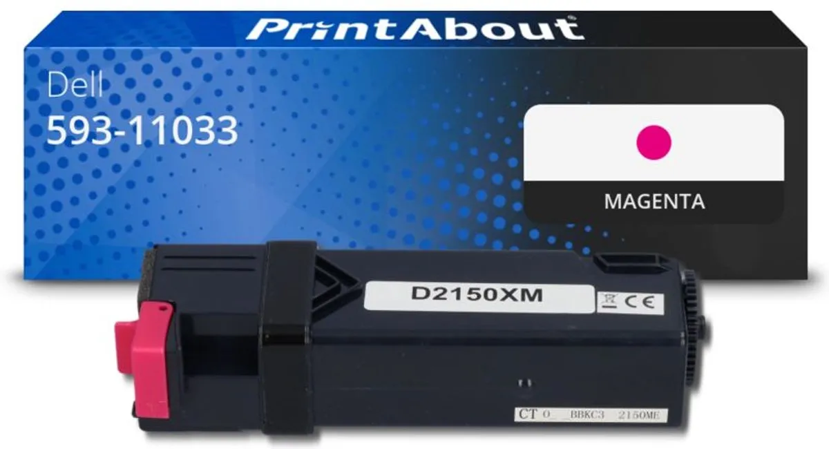 PrintAbout Dell 593-11033 Toner Magenta - 3.000 pagina's