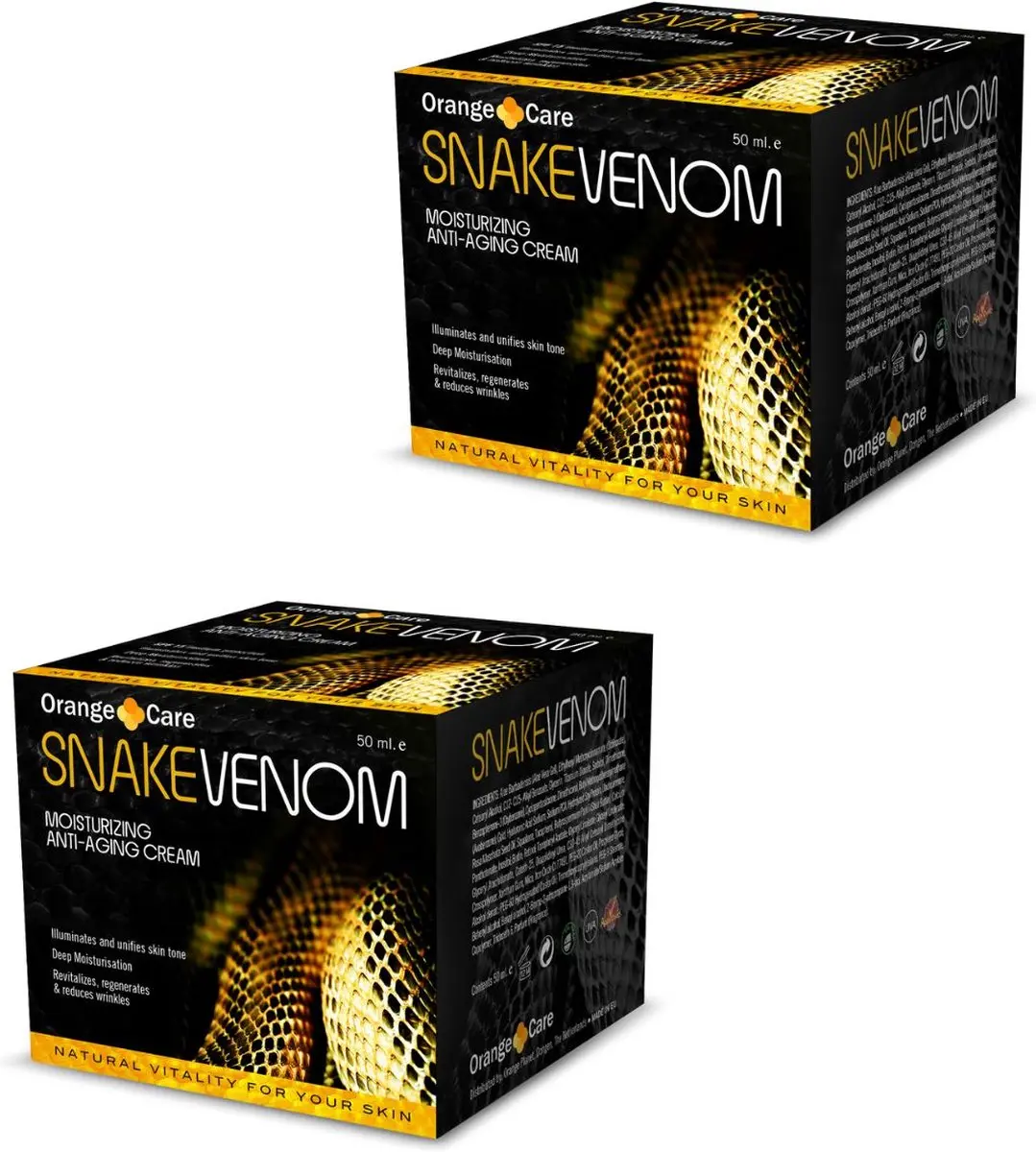 Orange Care Snake Venom Anti-rimpel Gezichtscrème