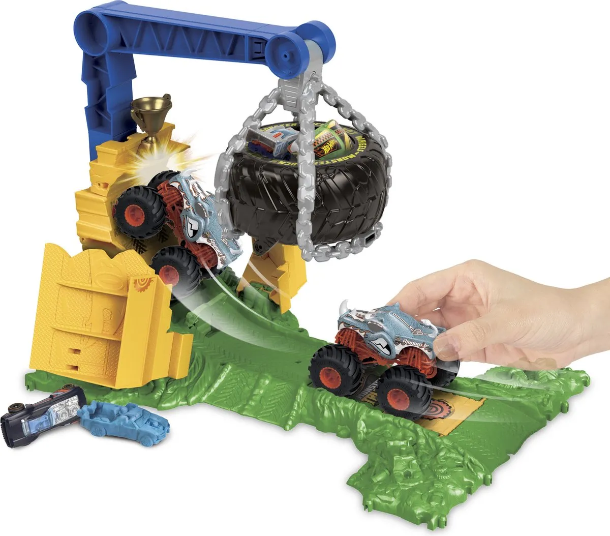 Hot Wheels Arena Smashers Rhinomite Race - HTP18