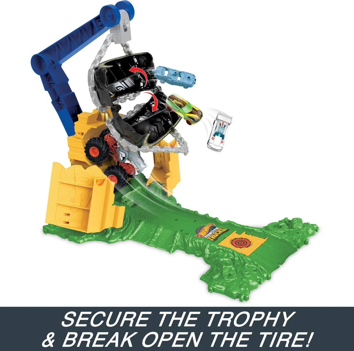Hot Wheels Arena Smashers Rhinomite Race - HTP18