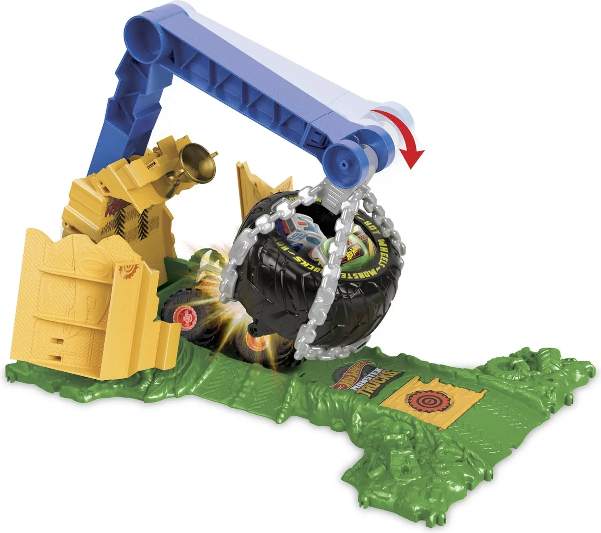 Hot Wheels Arena Smashers Rhinomite Race - HTP18