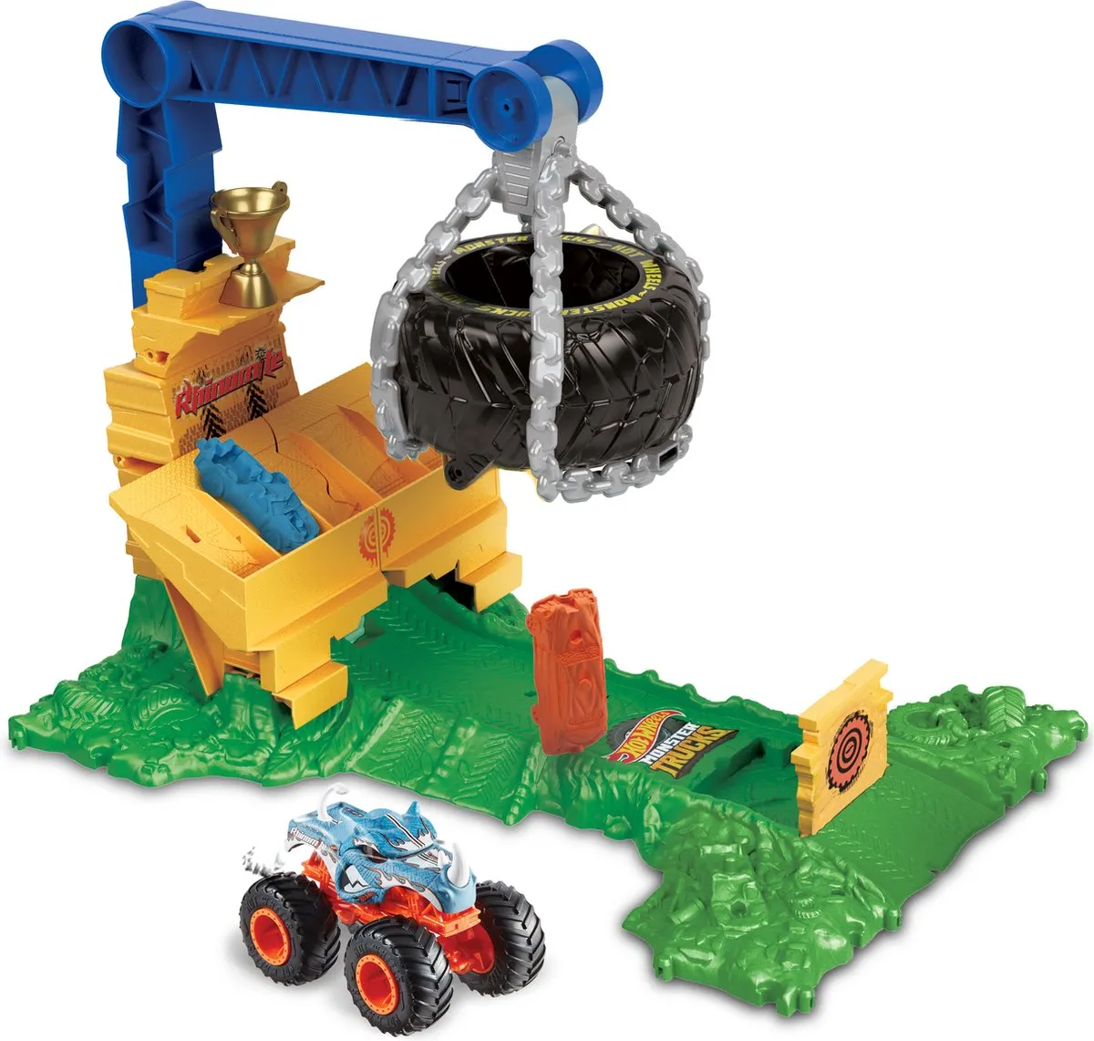 Hot Wheels Arena Smashers Rhinomite Race - HTP18