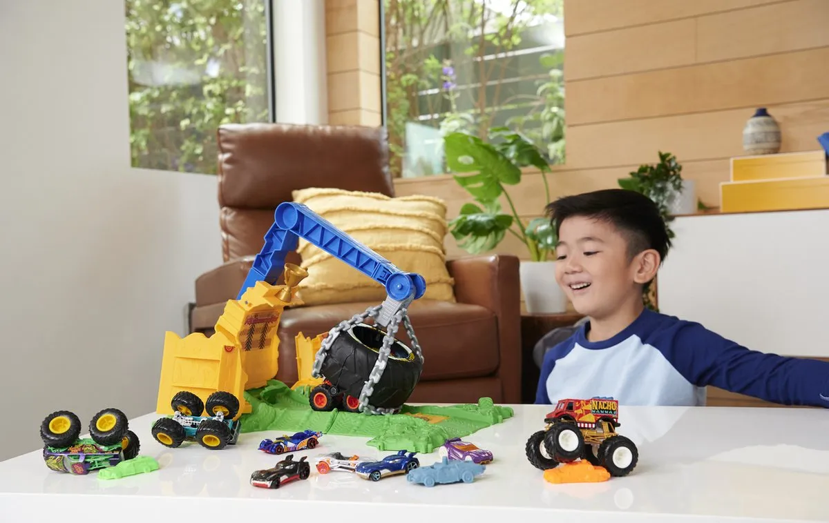 Hot Wheels Arena Smashers Rhinomite Race - HTP18 - afbeelding 6 van 6