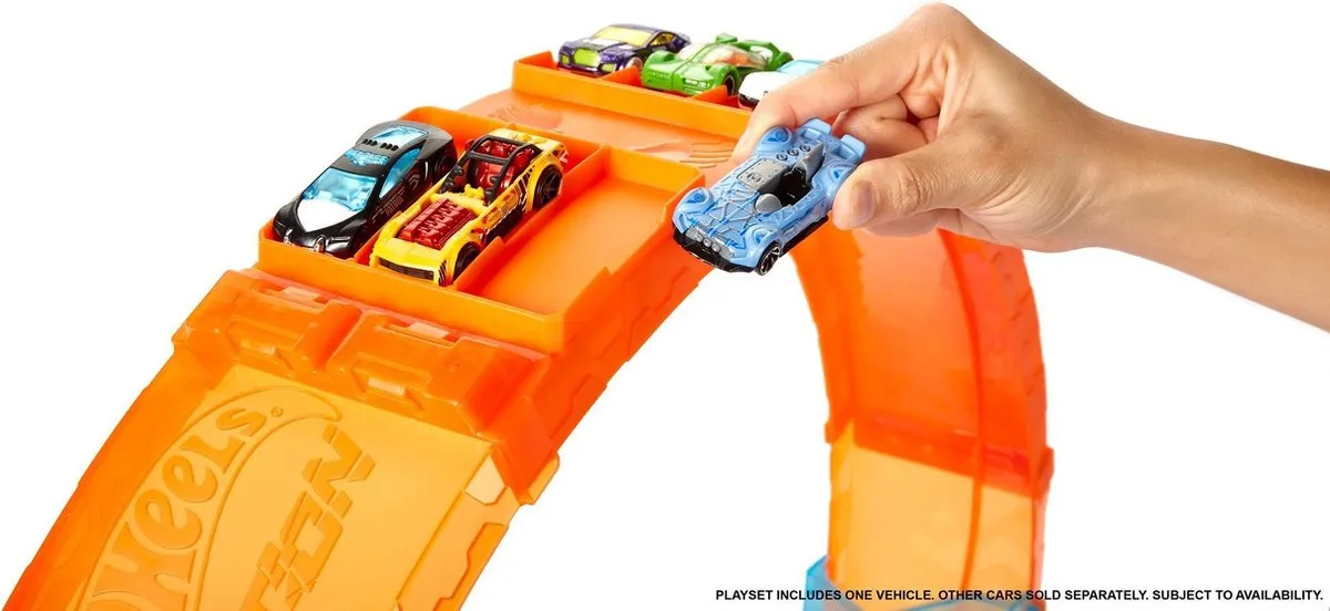 Hot Wheels Wervelende Looping GTV14 - Meerkleurig