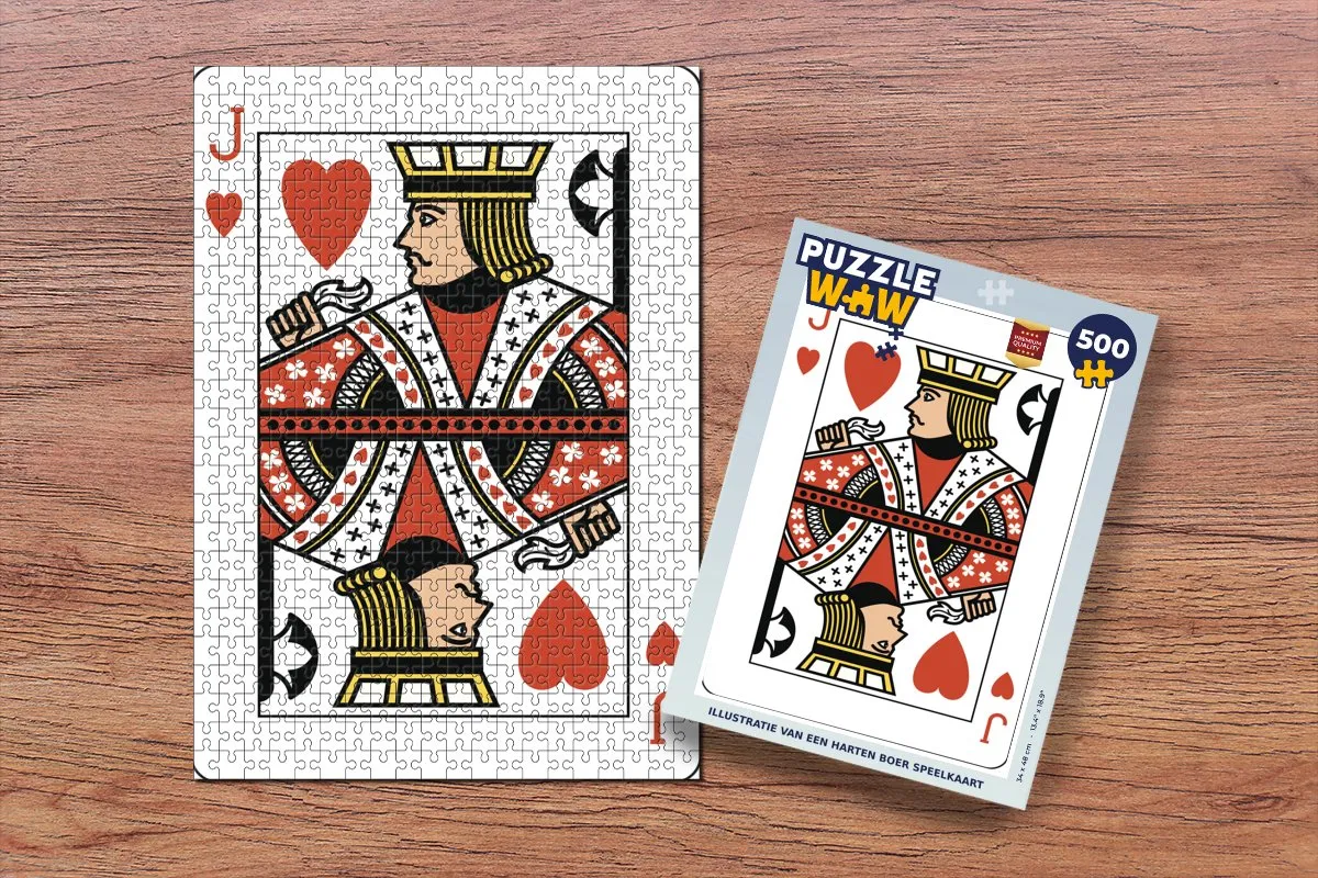 PuzzleWow Legpuzzel Hartenboer 500 Stuks - Multicolor