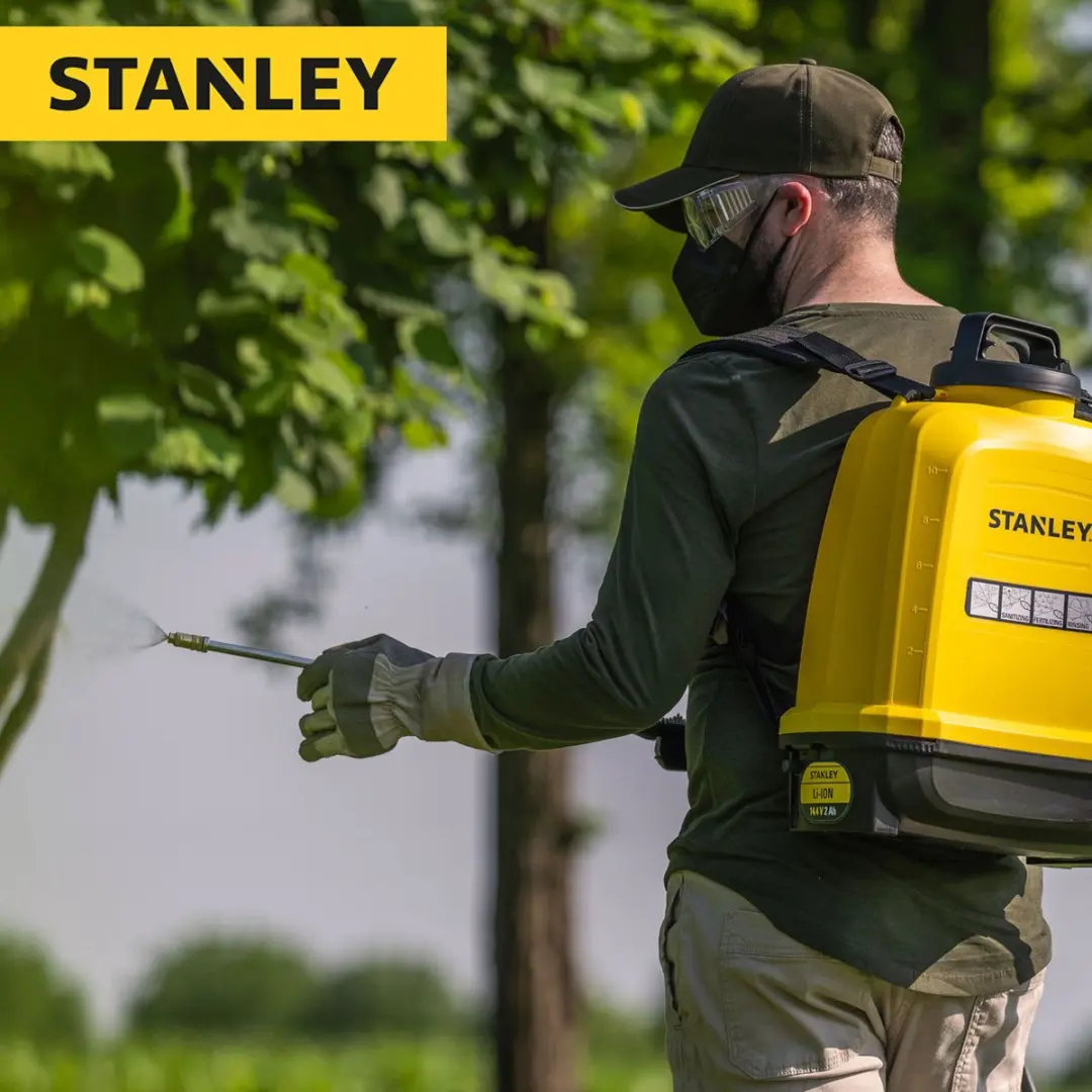 Stanley Druksproeier 12L Rug - Elektrisch - 5 Bar - 0,60 L/Min - Geel/Zwart - afbeelding 5 van 6