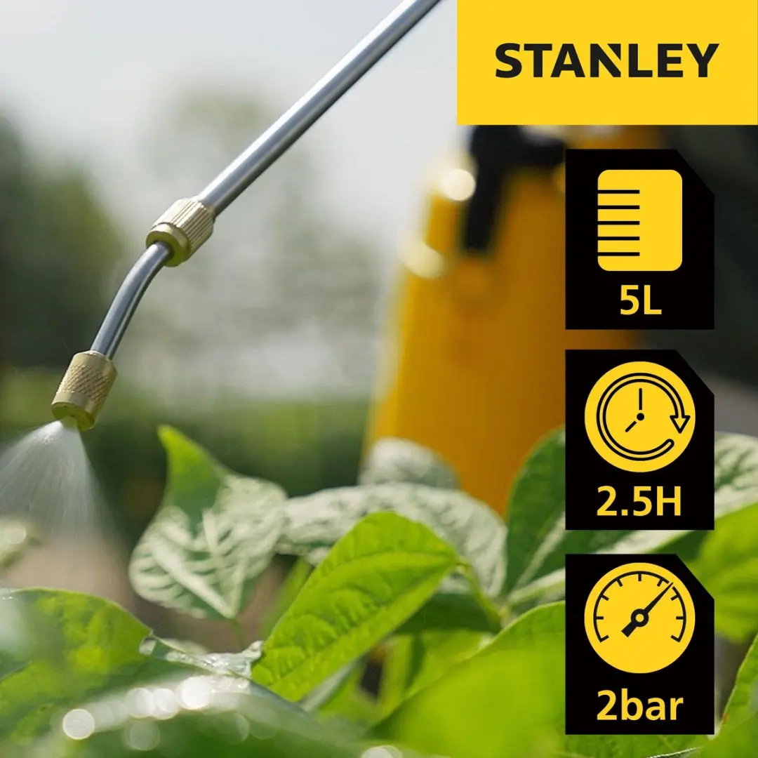 Stanley Druksproeier 5L - Heroplaadbaar Geel/Zwart - afbeelding 3 van 6